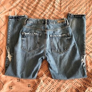 Garage Ripped Mom Jeans